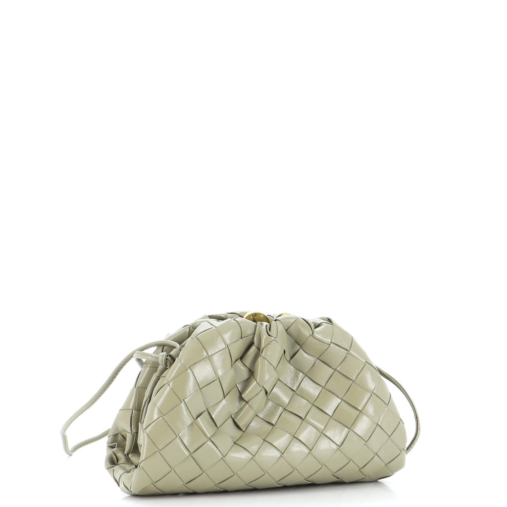 The Pouch Intrecciato Leather with Metal Detail Mini