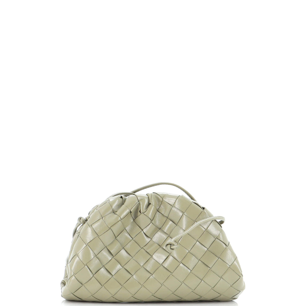 The Pouch Intrecciato Leather with Metal Detail Mini