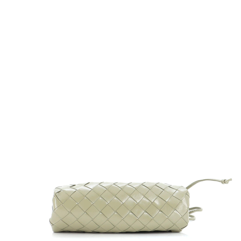 The Pouch Intrecciato Leather with Metal Detail Mini