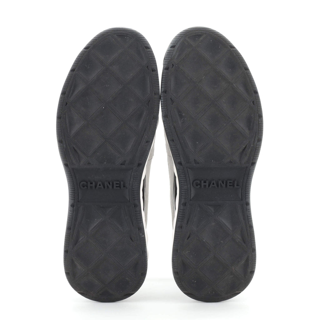 Women's CC Cap Toe Logo Sneakers Suede and Mixed Fibers