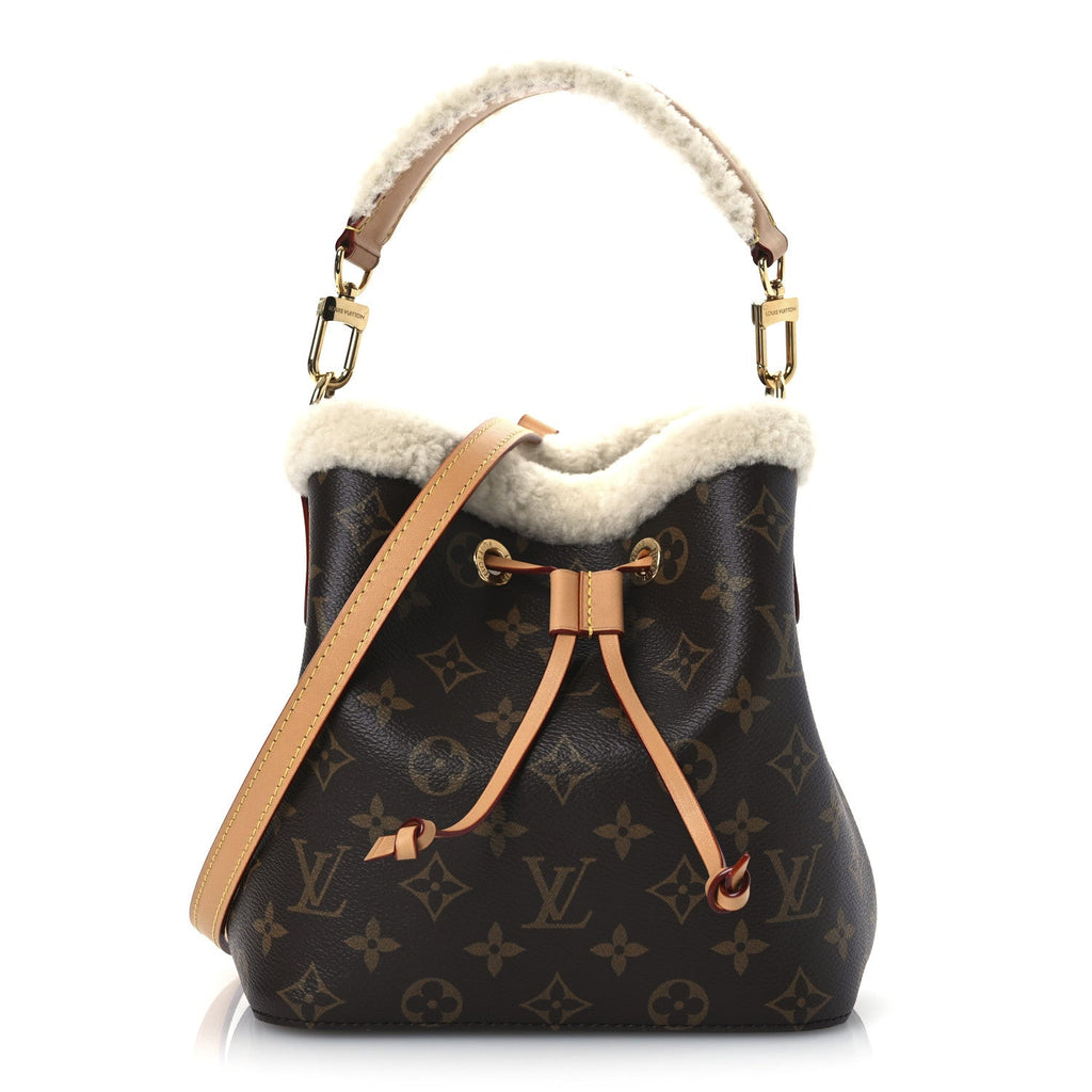 Monogram Shearling Cozygram Neonoe BB