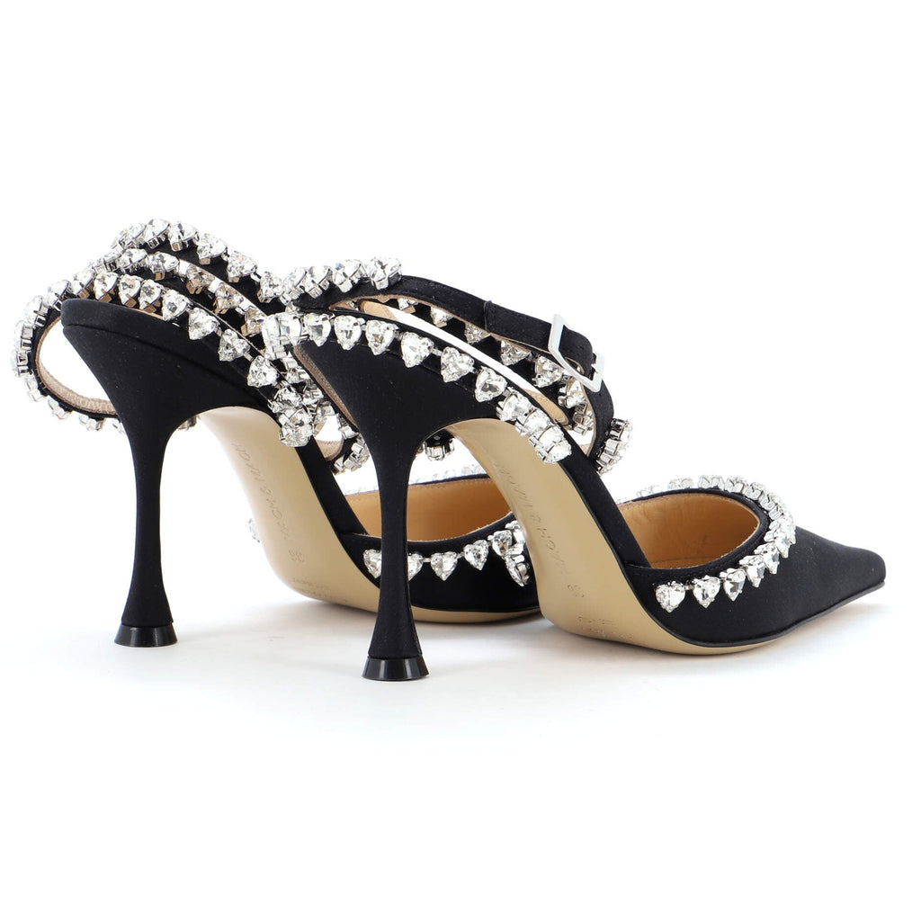 Women's Audrey Ankle Strap Pumps Satin 100