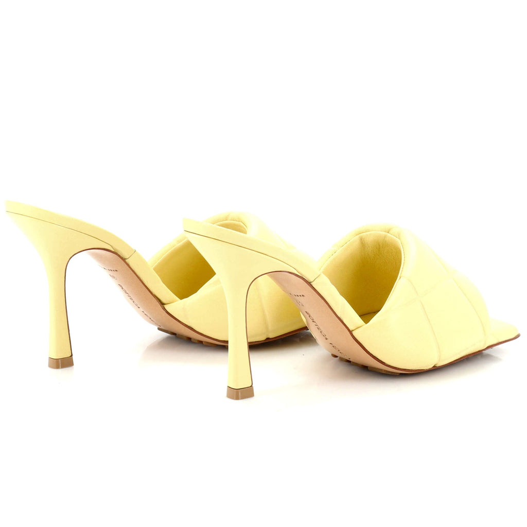 Women's Lido Heeled Sandals Quilted Embossed Leather