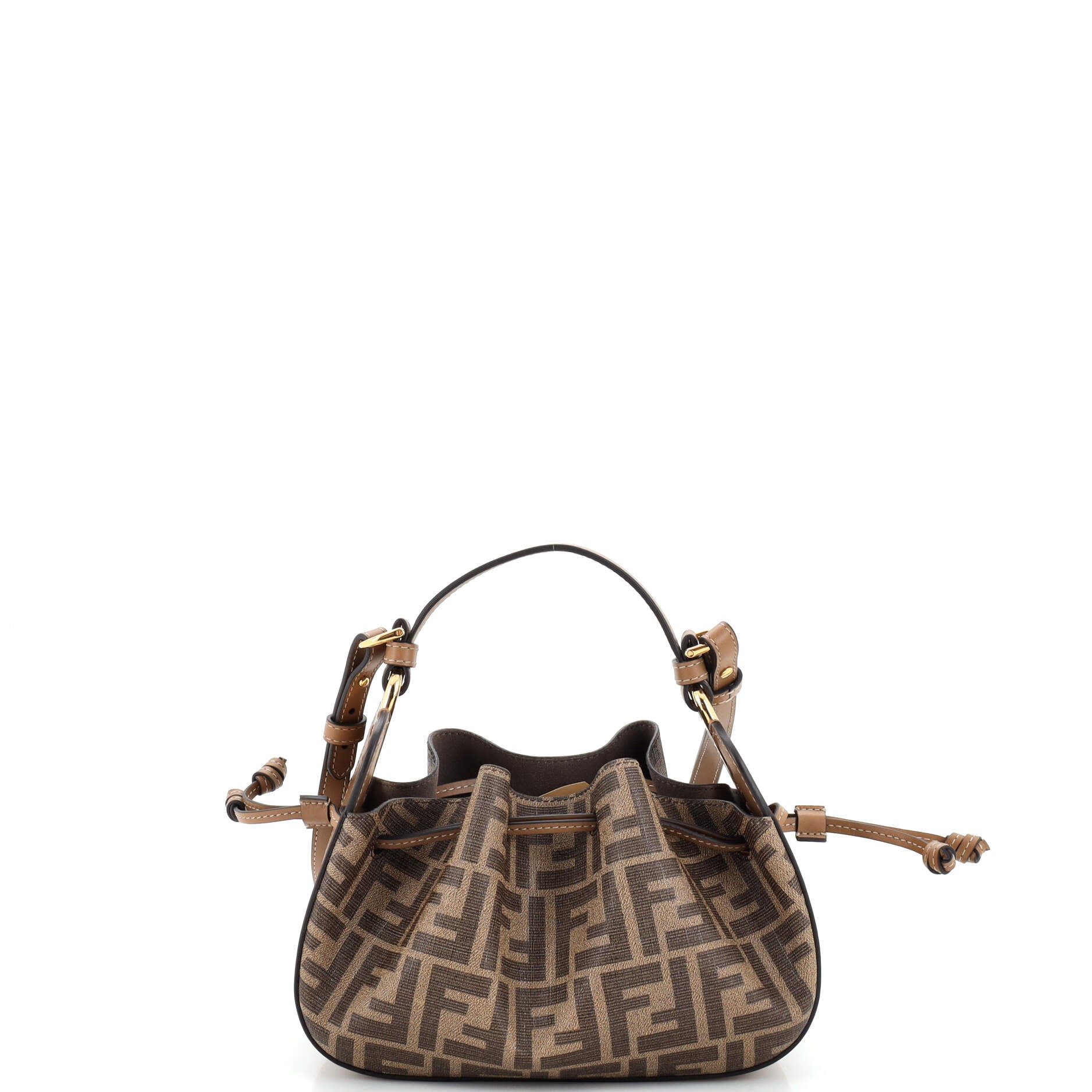 Pomodorino Bucket Bag Zucca Coated Canvas Mini