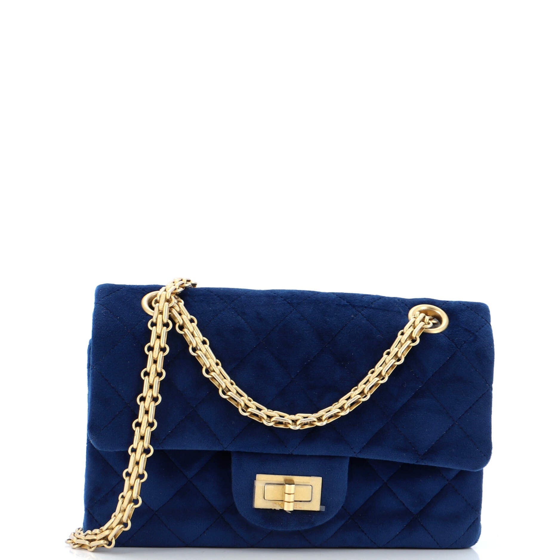 Reissue 2.55 Flap Bag Quilted Velvet Mini
