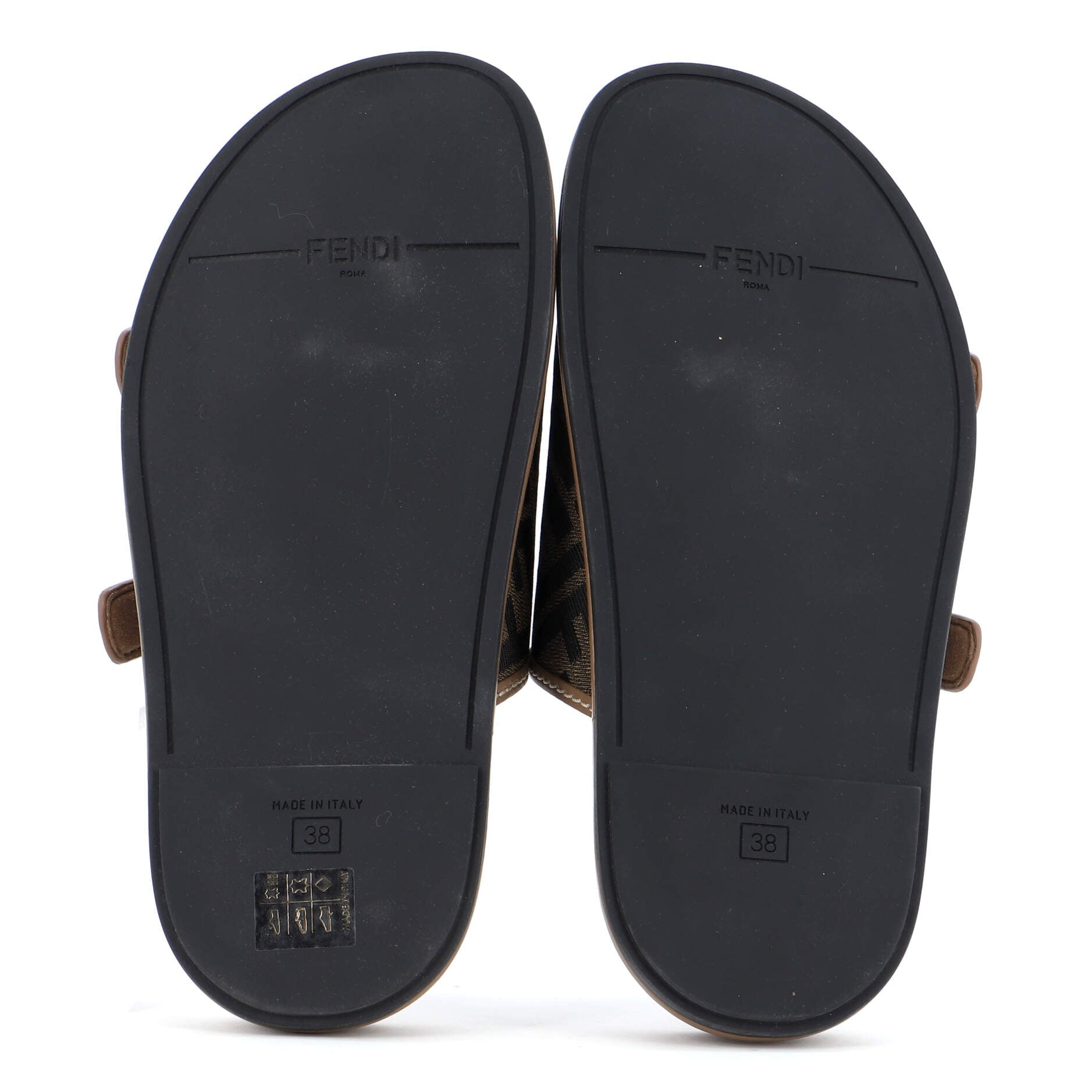 Women's Feel Slide Sandals Zucca Canvas and Leather