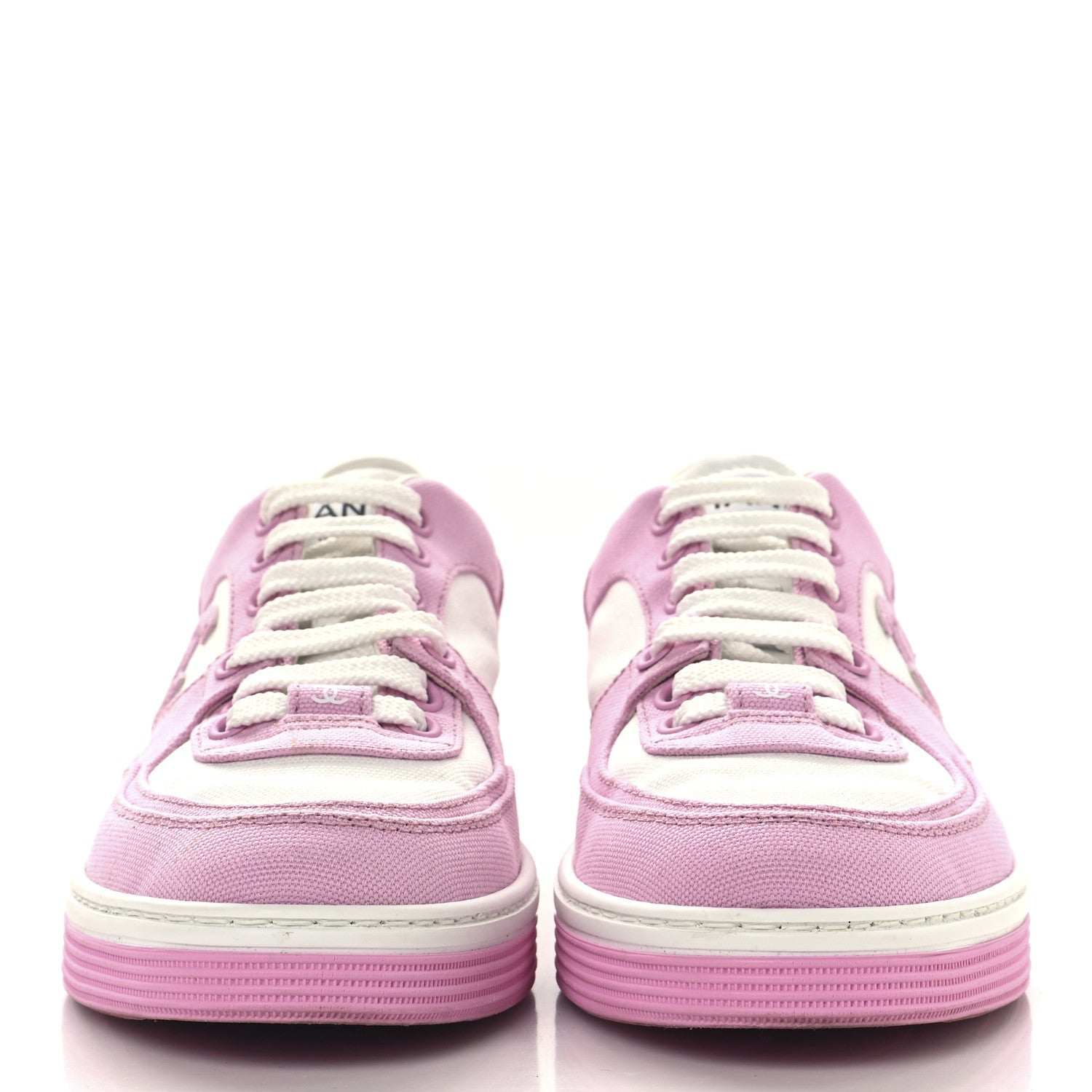Cotton Sneakers 36.5 Pink White