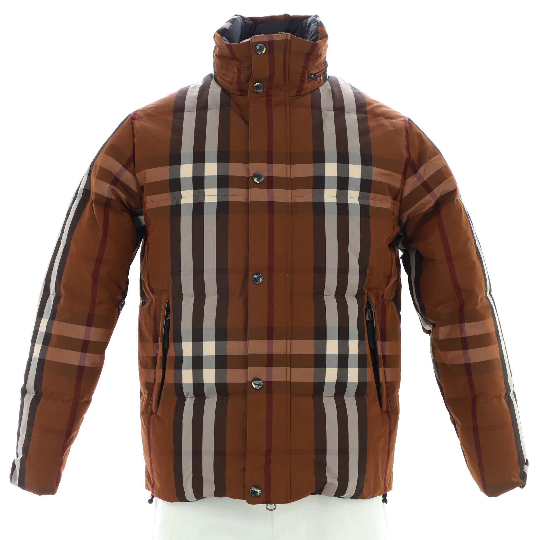 Men's Digby Reversible Puffer Jacket Quilted House Check Polyamide with Down