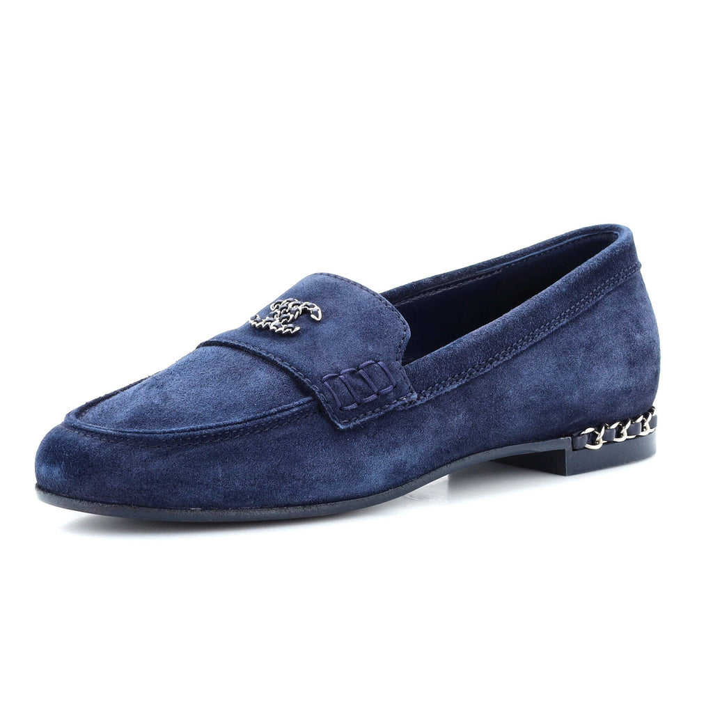 Women's Chained CC Loafers Suede