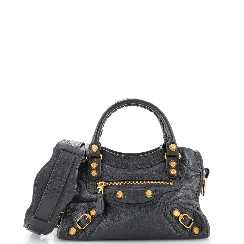 City Giant Studs Bag Leather Mini