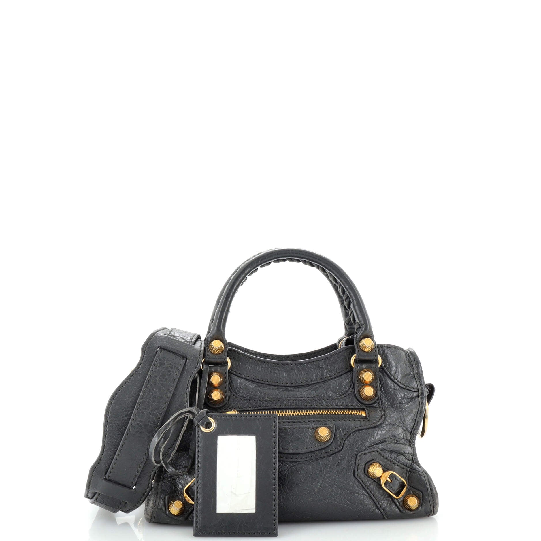 City Giant Studs Bag Leather Mini