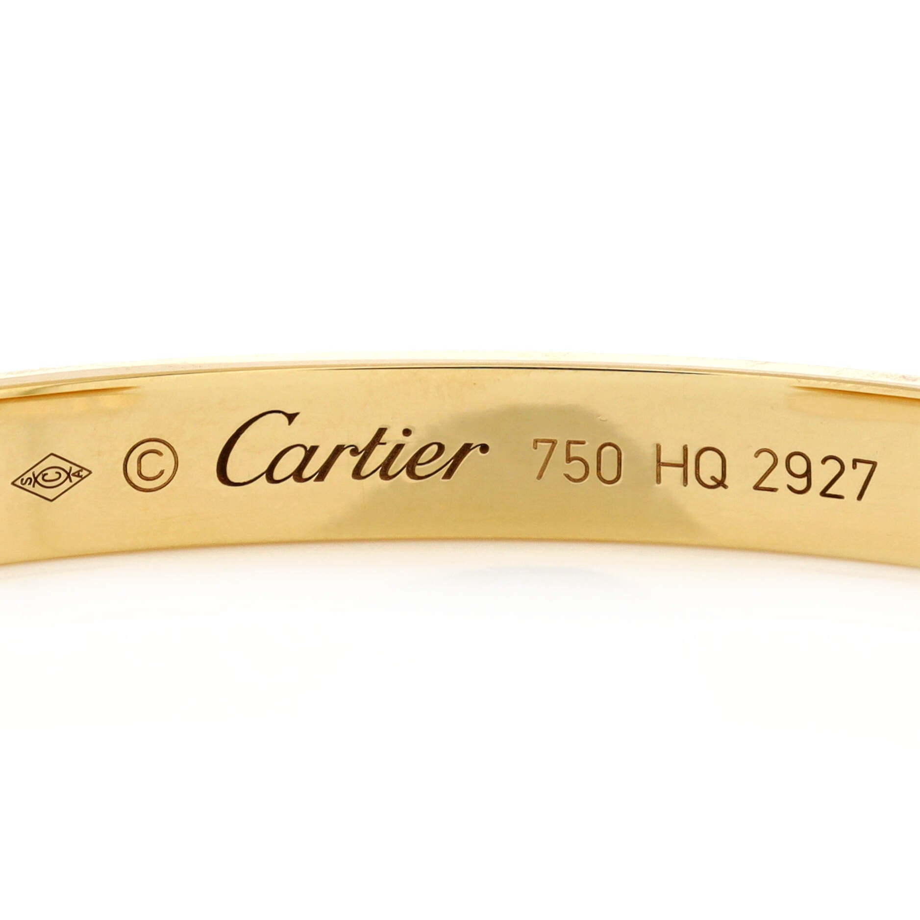 Love Cuff Bracelet 18K Yellow Gold
