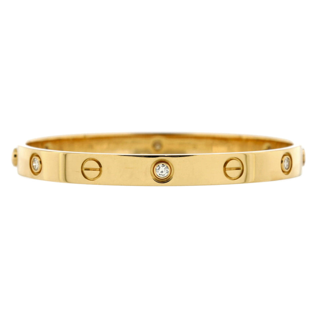 Love 6 Diamond Bracelet 18K Yellow Gold and Diamonds