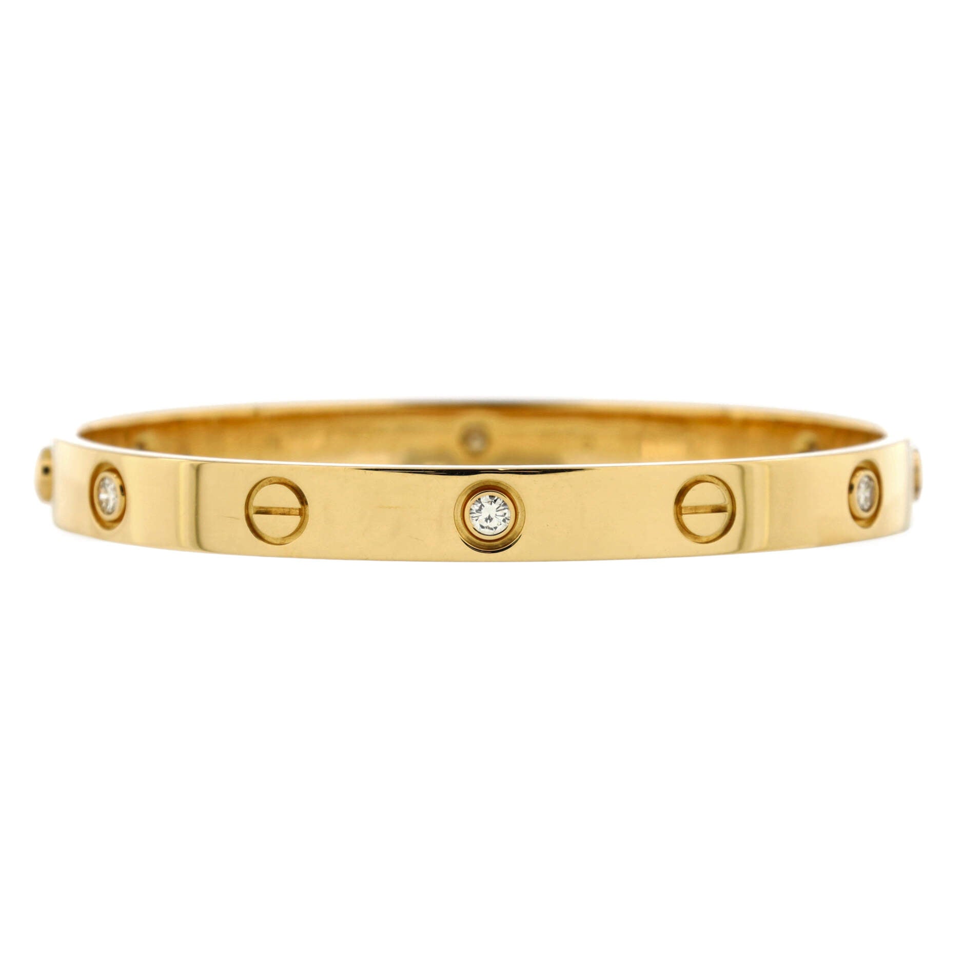 Love 6 Diamond Bracelet 18K Yellow Gold and Diamonds