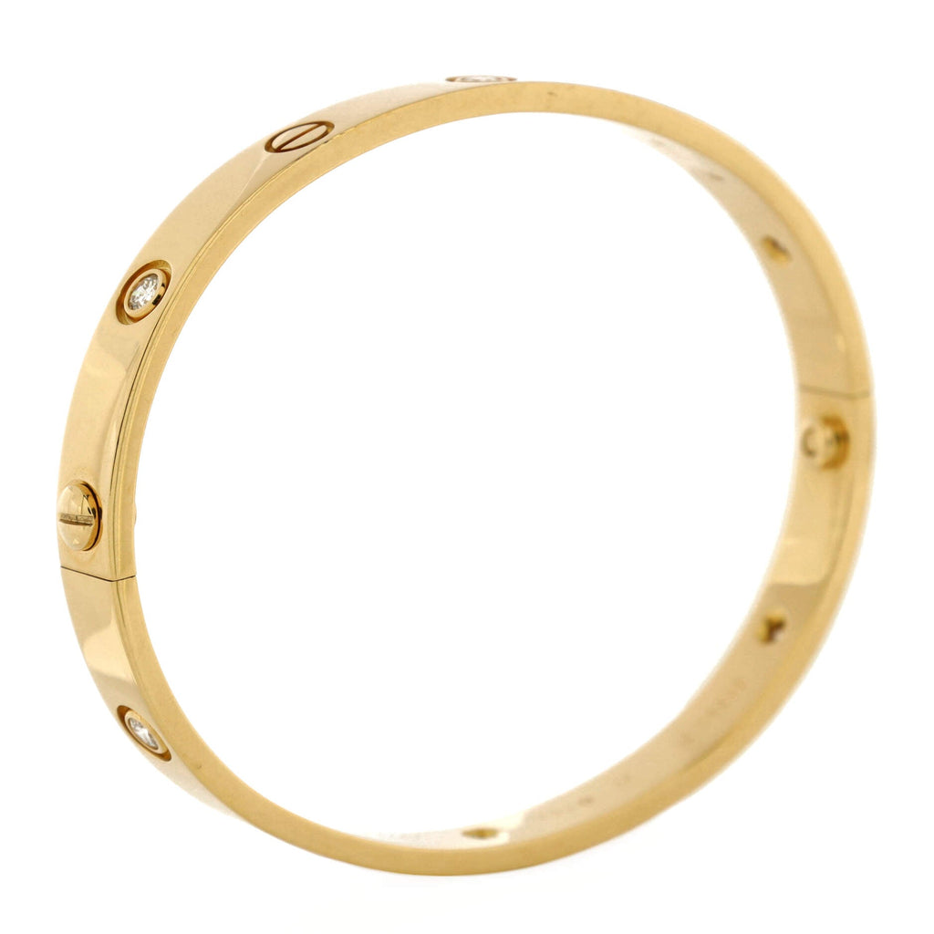 Love 6 Diamond Bracelet 18K Yellow Gold and Diamonds