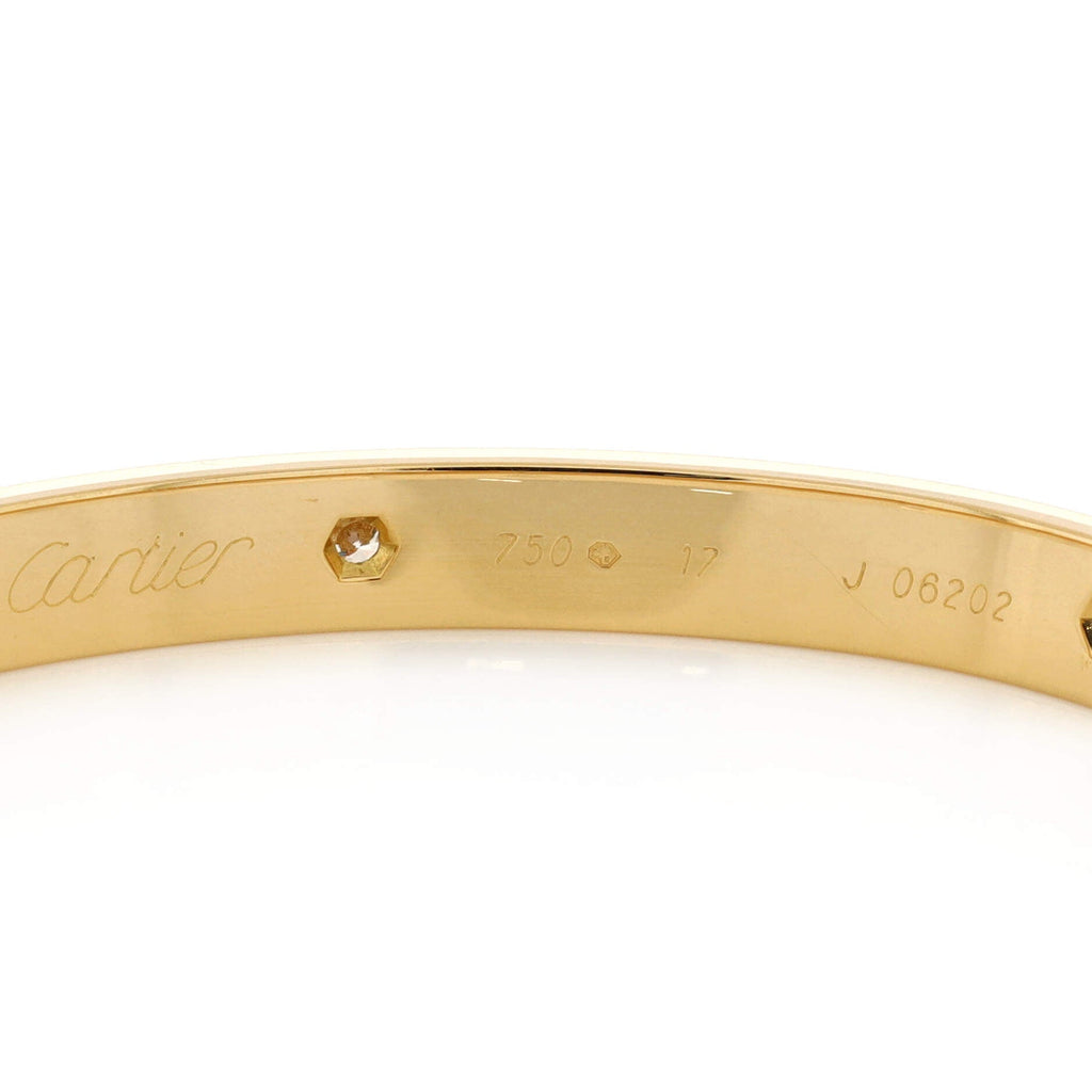 Love 6 Diamond Bracelet 18K Yellow Gold and Diamonds