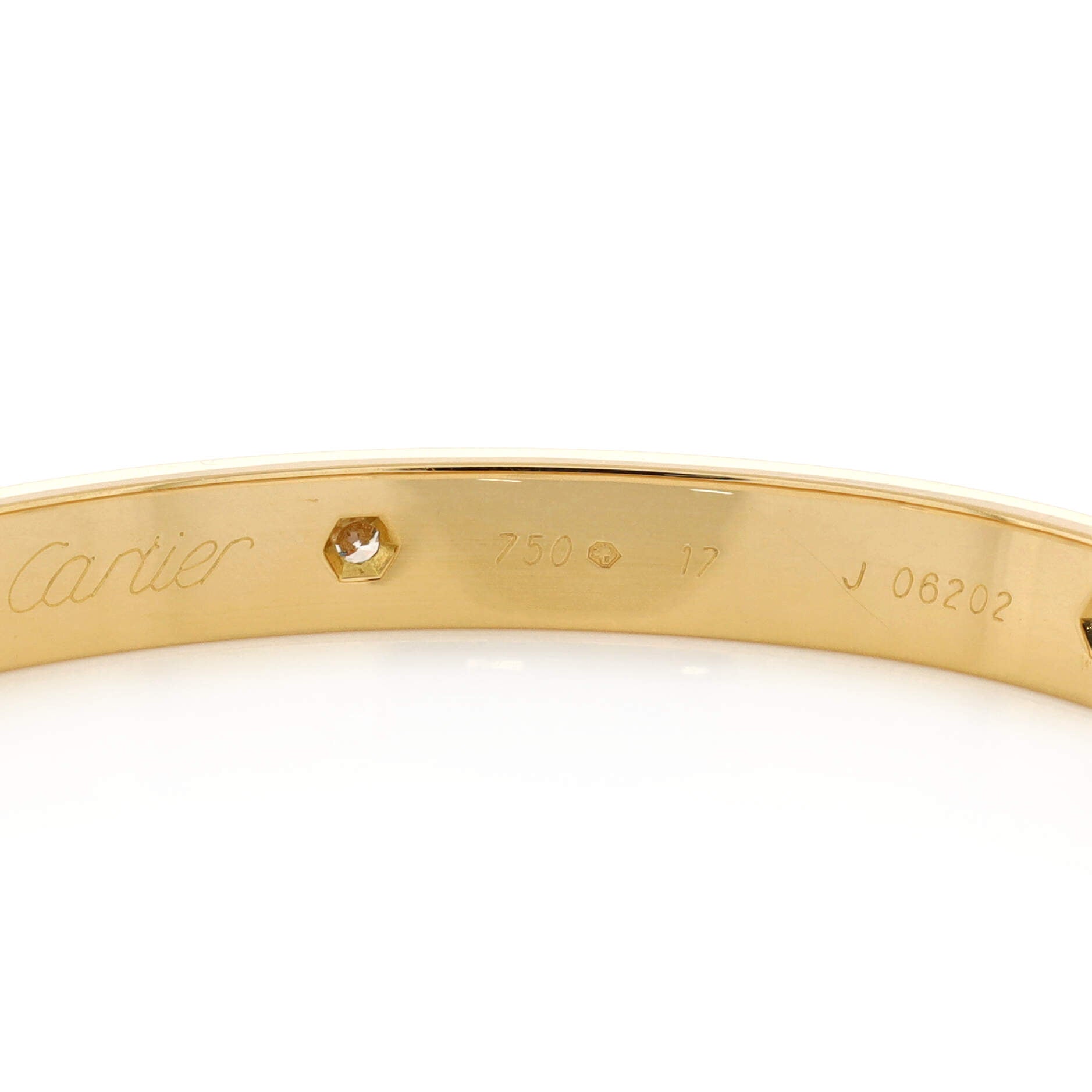 Love 6 Diamond Bracelet 18K Yellow Gold and Diamonds