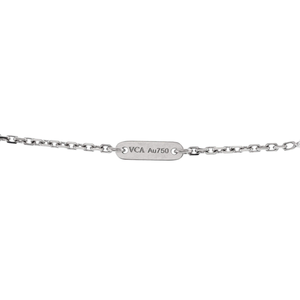 Frivole Pendant Necklace 18K White Gold with Pave Diamonds Mini