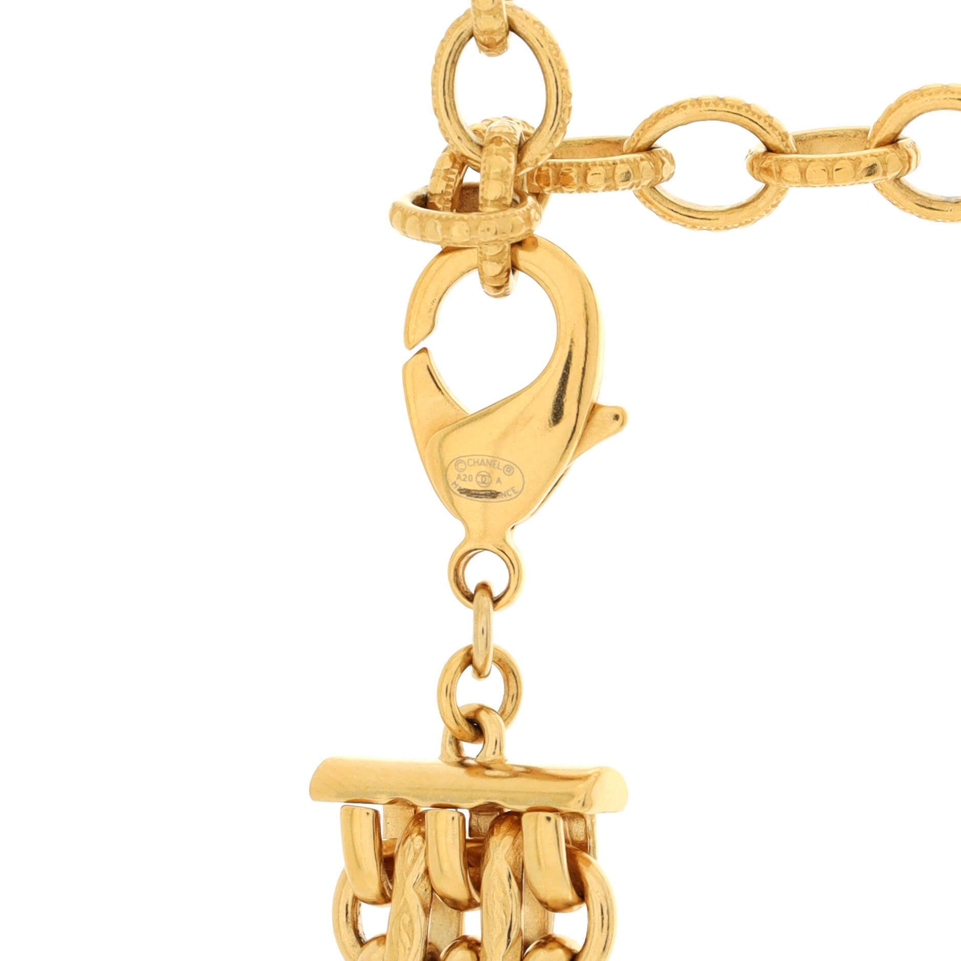 CC Logo Reissue Chain Belt Metal with Crystal 70
