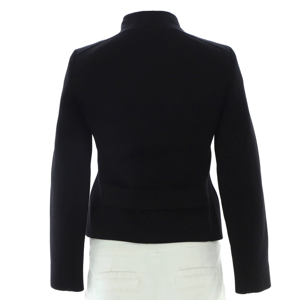 Women's Four Pocket Jacket Wool Blend with Metal Detail