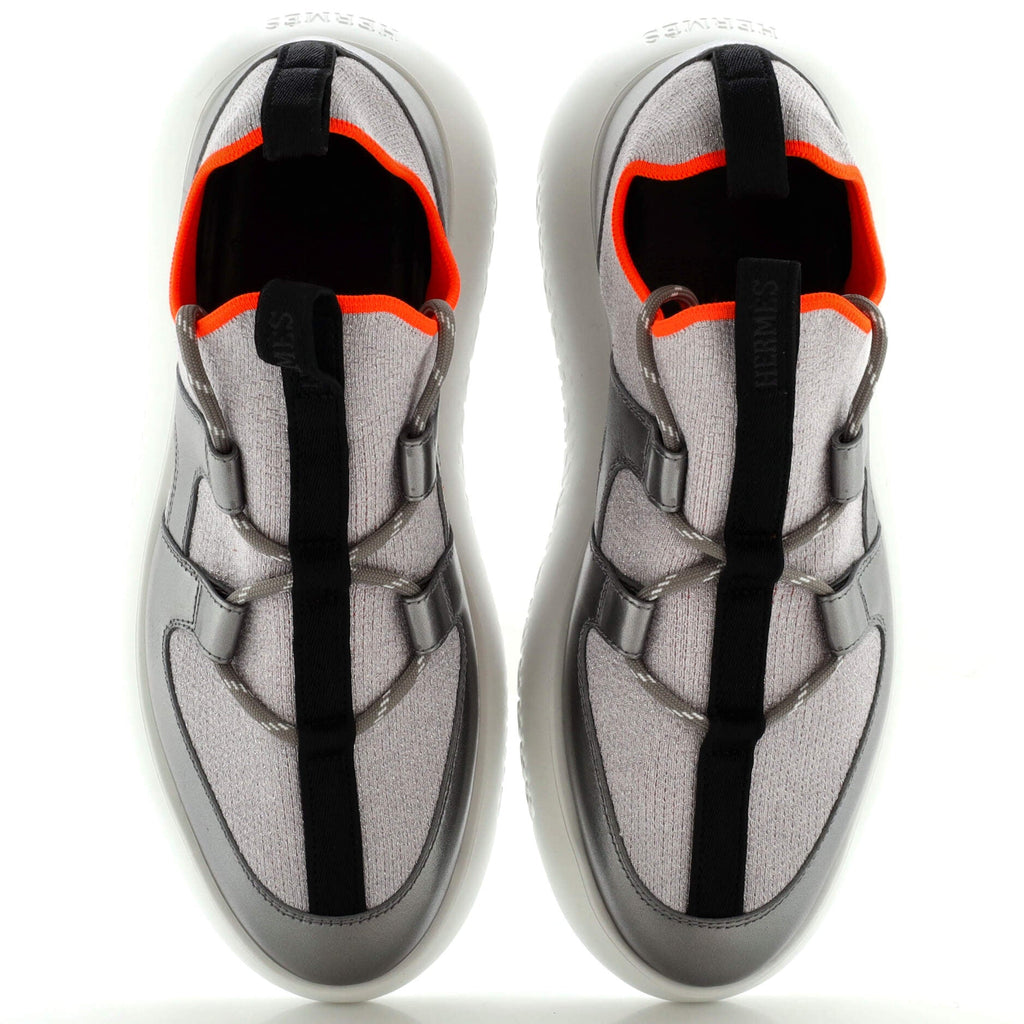 Women's Duel Sneakers Leather and Fabric