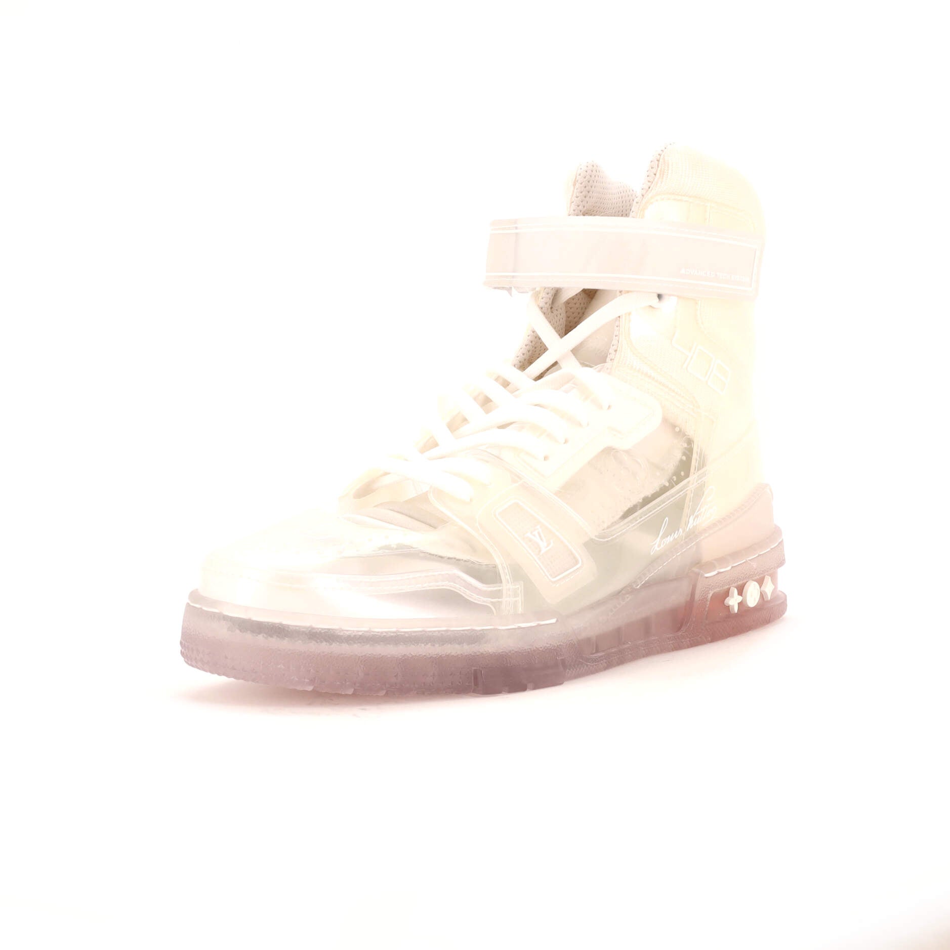 Men's LV Trainer High-Top Sneakers PVC