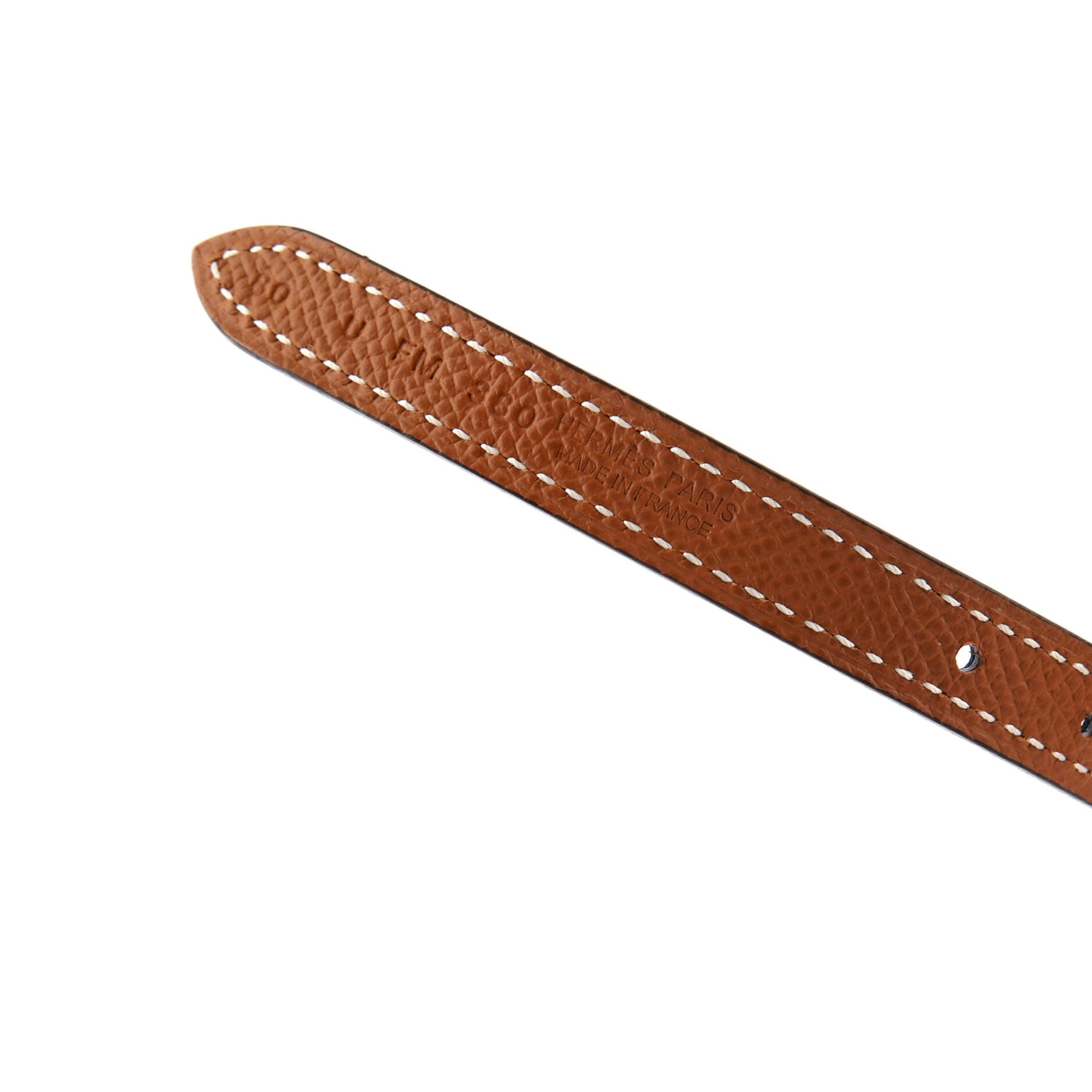 H Torsade Buckle Reversible Belt Leather Thin 80