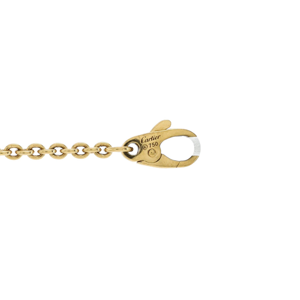 Trinity Ball Charm Chain Bracelet 18K Yellow Gold with 18K Tricolor Gold