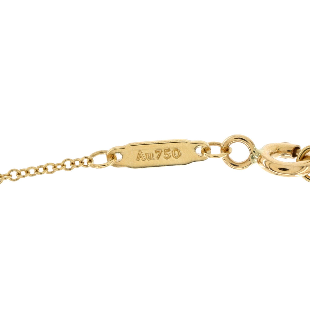 T Smile Pendant Necklace 18K Yellow Gold Mini