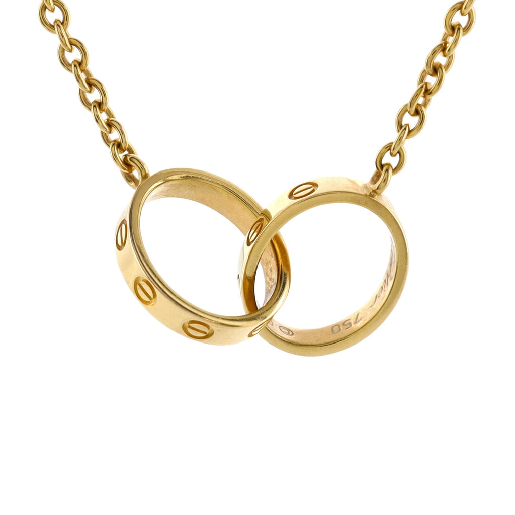 Love Interlocking Necklace 18K Yellow Gold