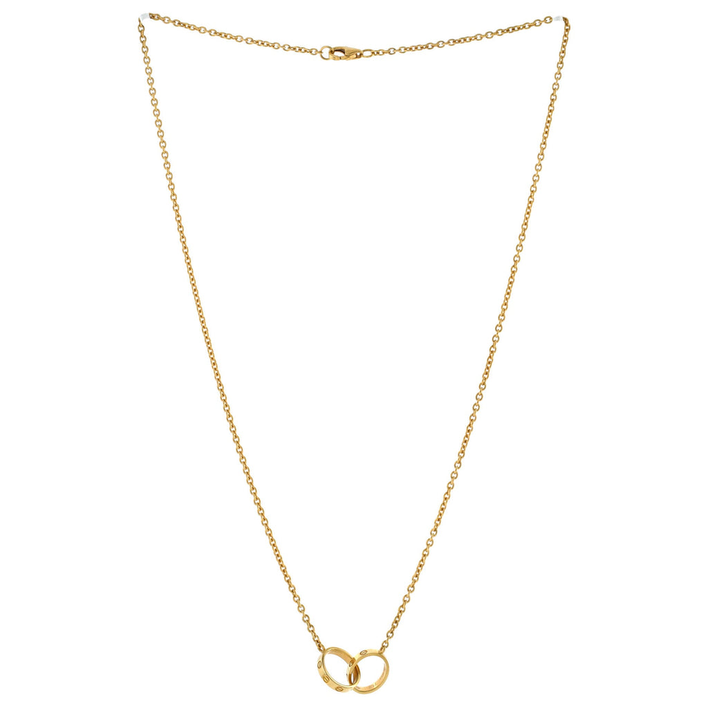 Love Interlocking Necklace 18K Yellow Gold