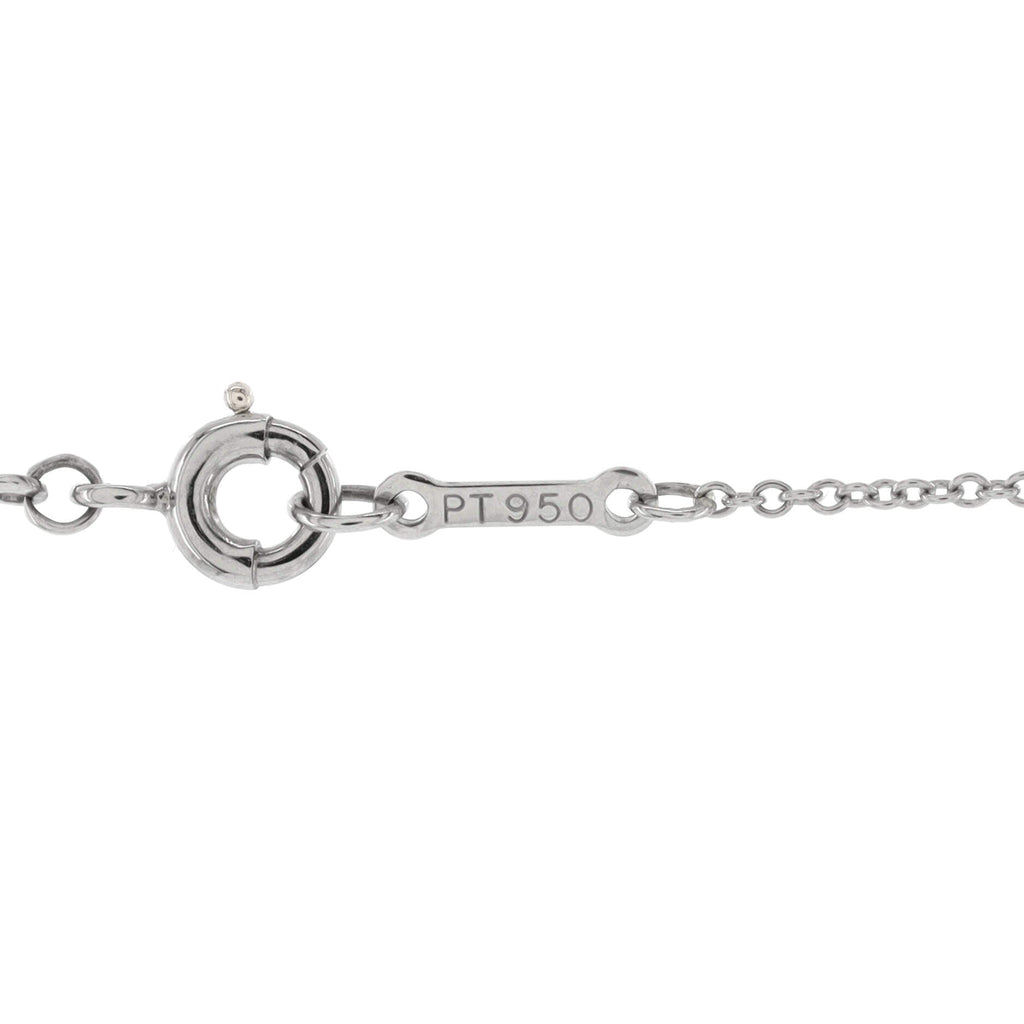 Elsa Peretti Full Heart Pendant Necklace Platinum with Pave Diamonds
