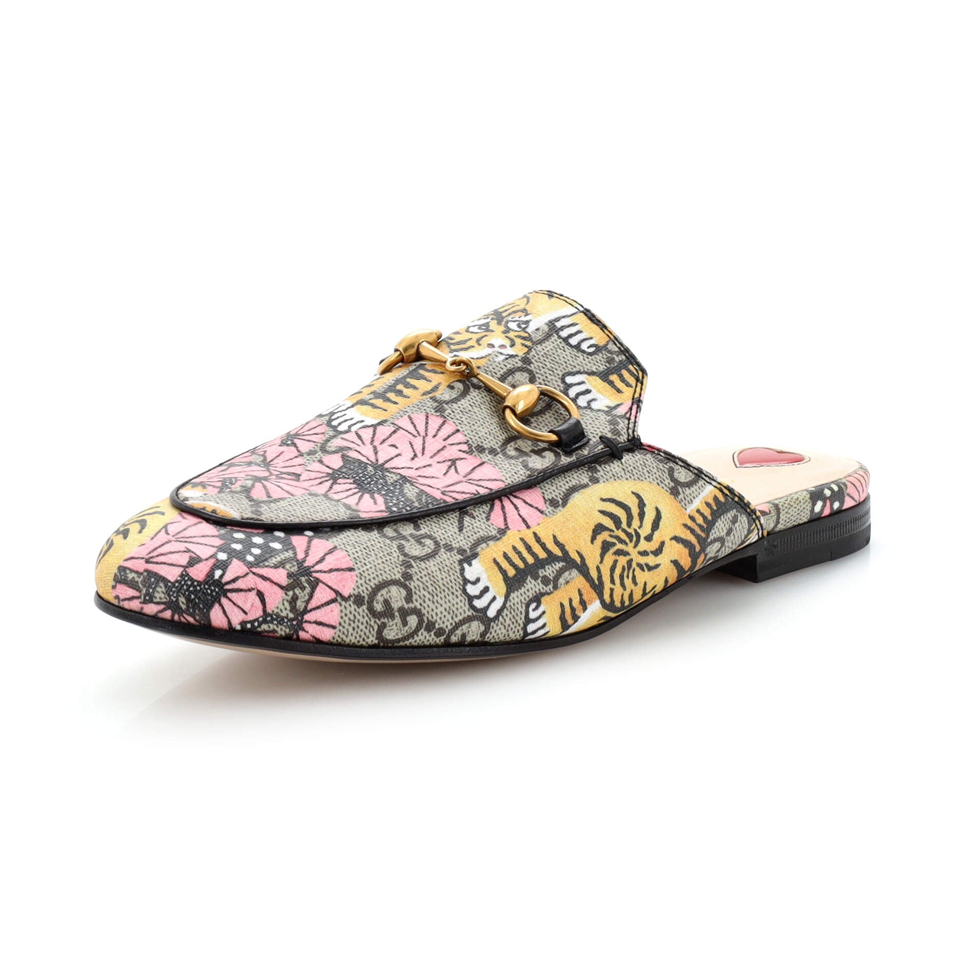 Women's Princetown Mules Printed GG Coated Canvas