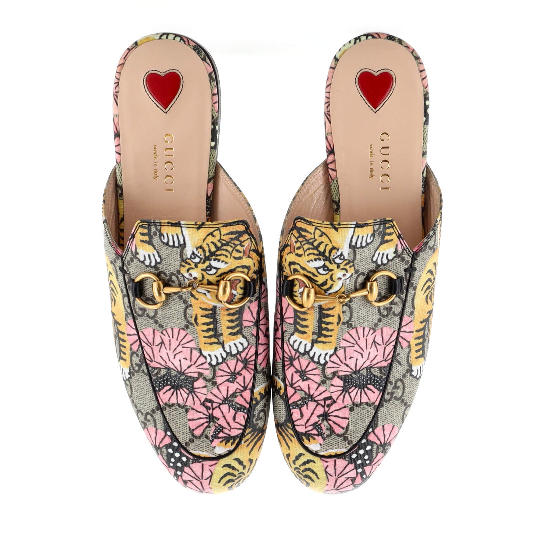 Women's Princetown Mules Printed GG Coated Canvas
