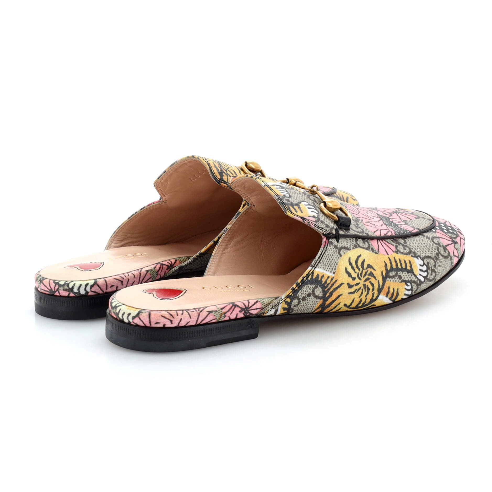 Women's Princetown Mules Printed GG Coated Canvas