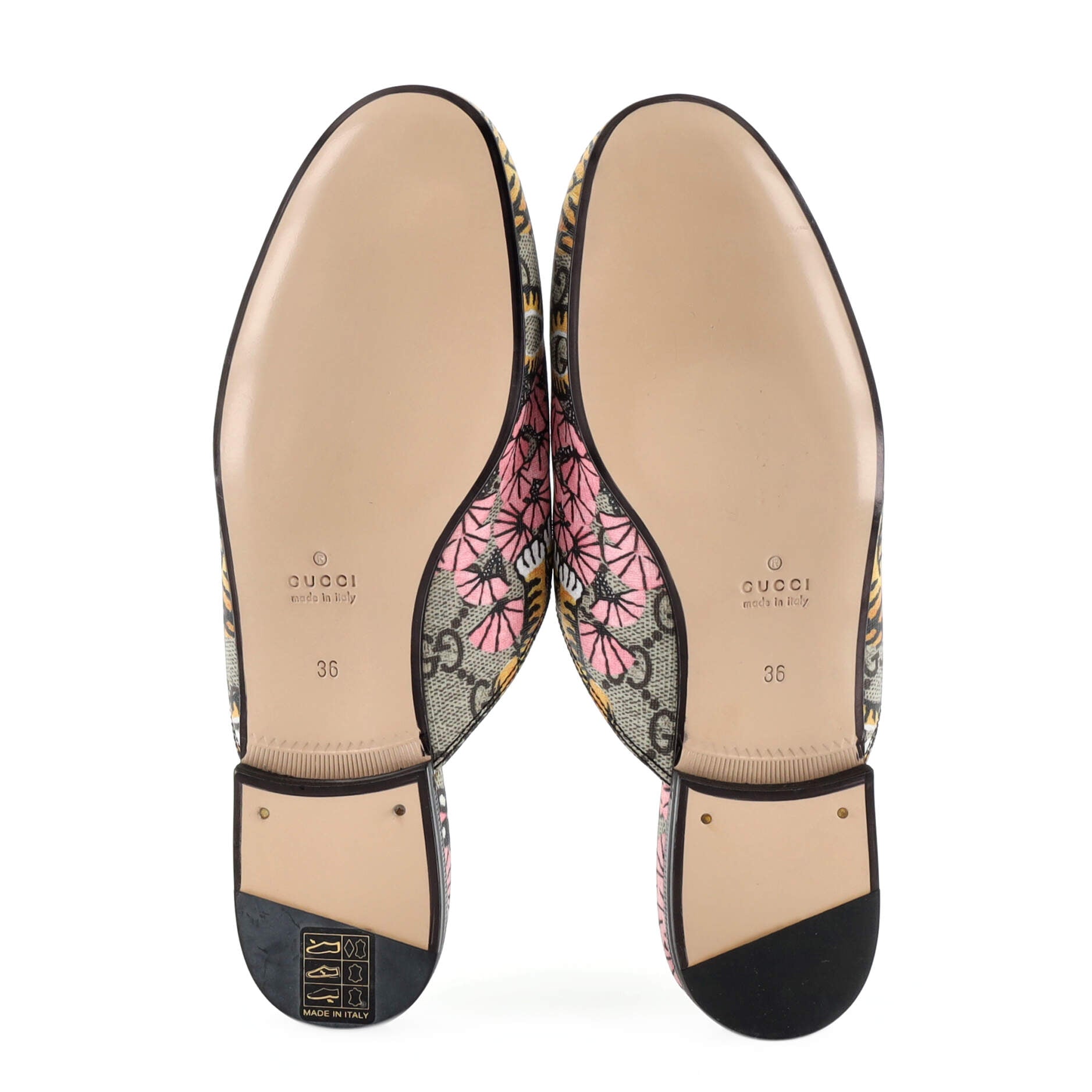 Women's Princetown Mules Printed GG Coated Canvas