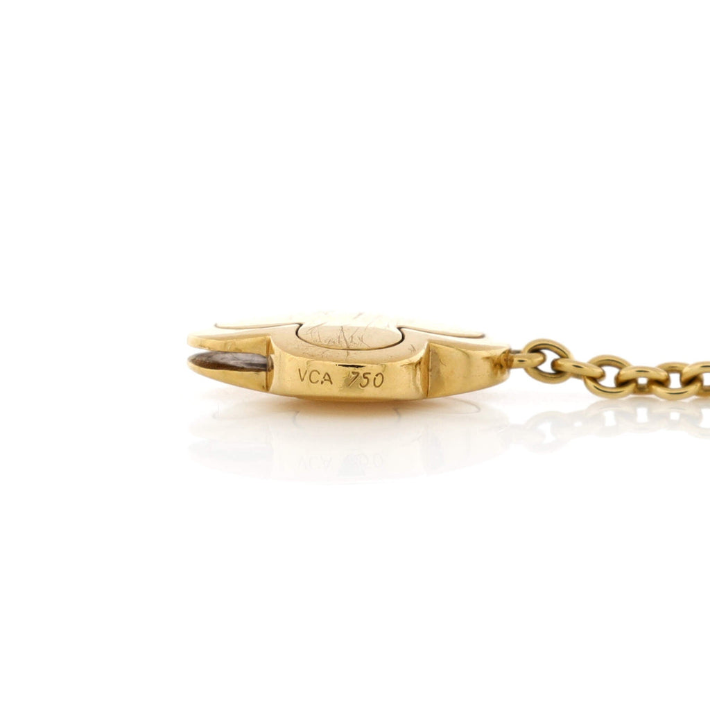 Pure Alhambra 9 Motifs Necklace 18K Yellow Gold