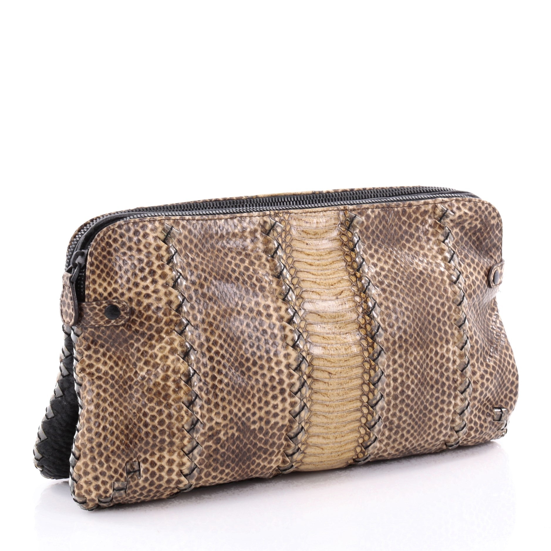 Double Zip Clutch Ayers Medium