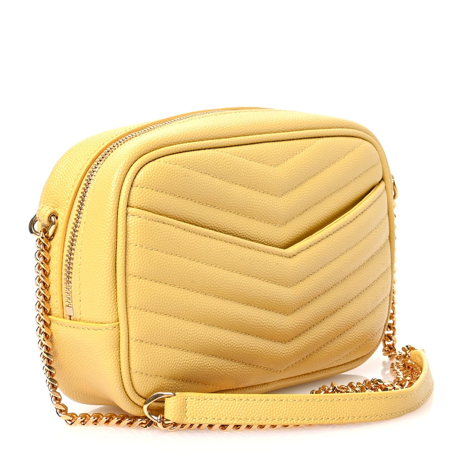 Grain De Poudre Matelasse Monogram Mini Lou Camera Bag Sunflower