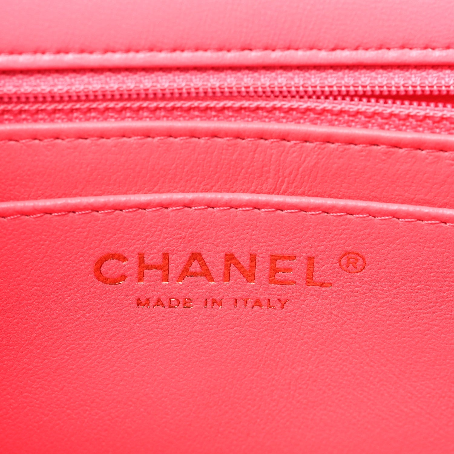 Lambskin Quilted Mini Rectangular Flap Pink
