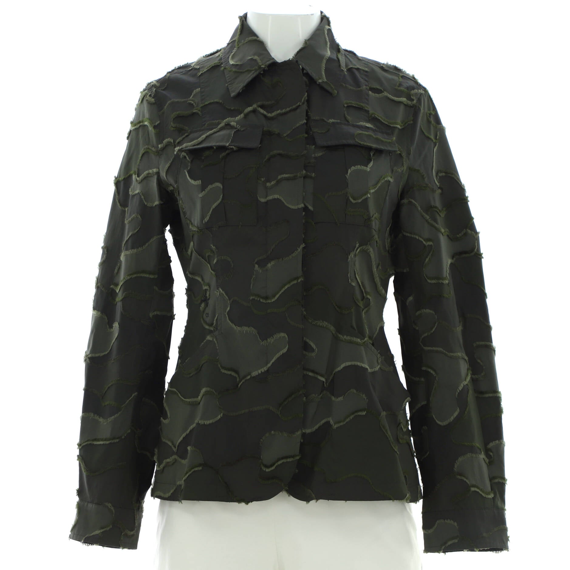 Women's Camo Double Pocket Jacket Polyester