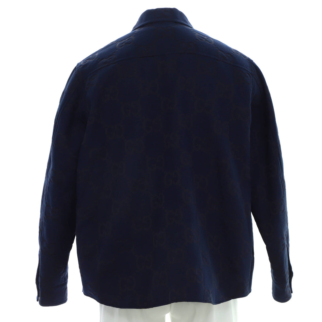 Men's Zip Up Pocket Jacket GG Cotton Blend Canvas
