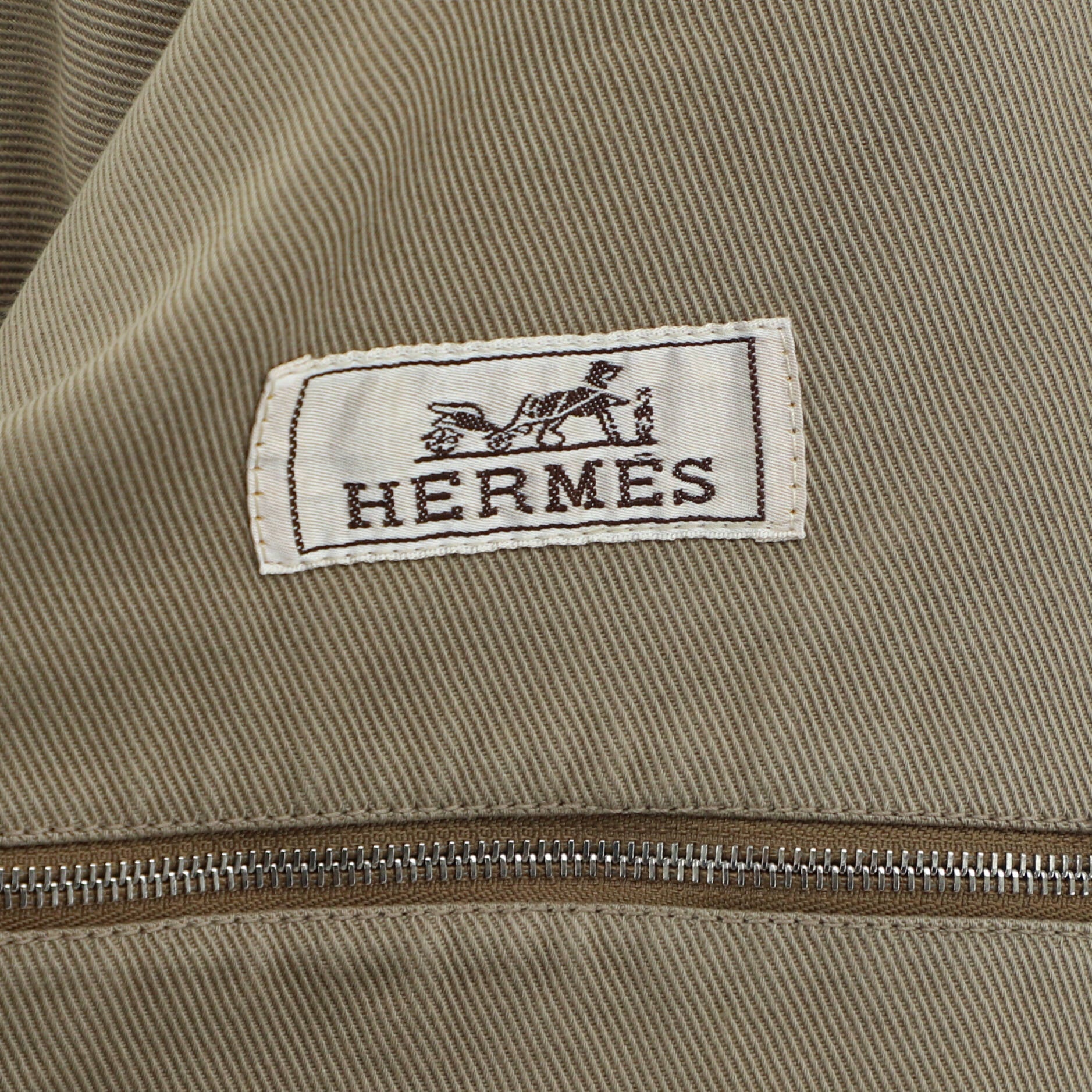 Men's Collared Zip Jacket Cotton