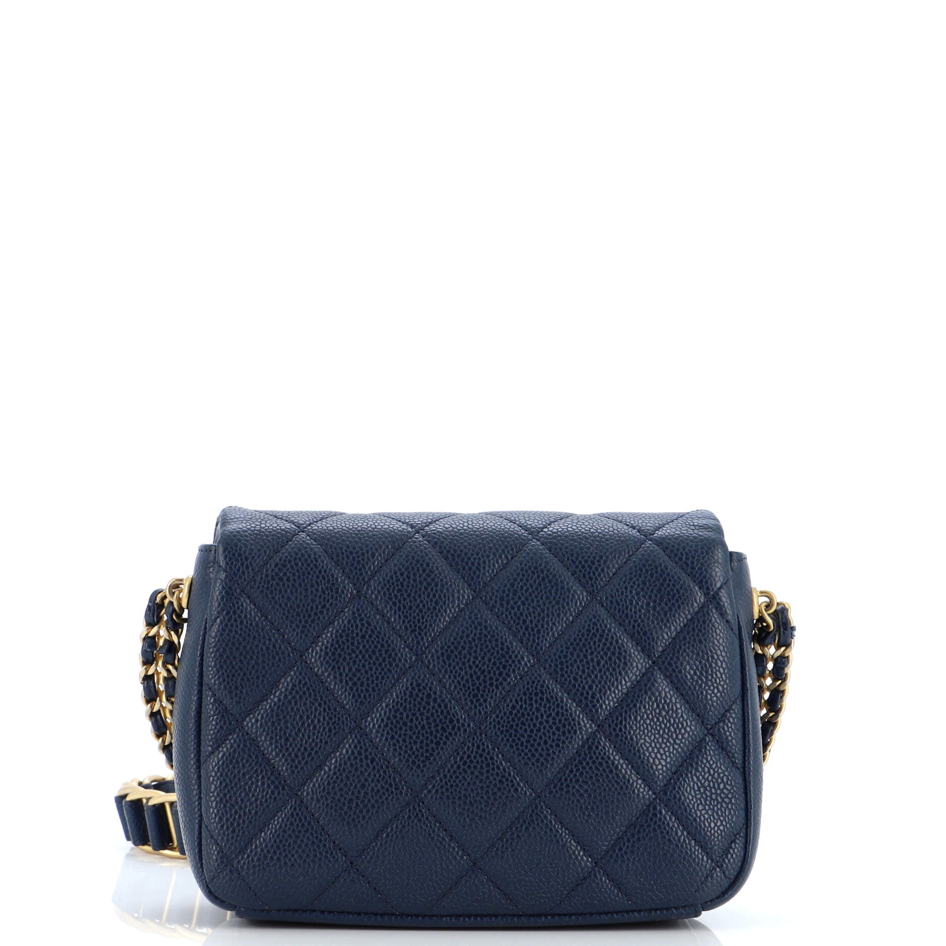 Chain Soul Flap Bag Quilted Caviar Mini