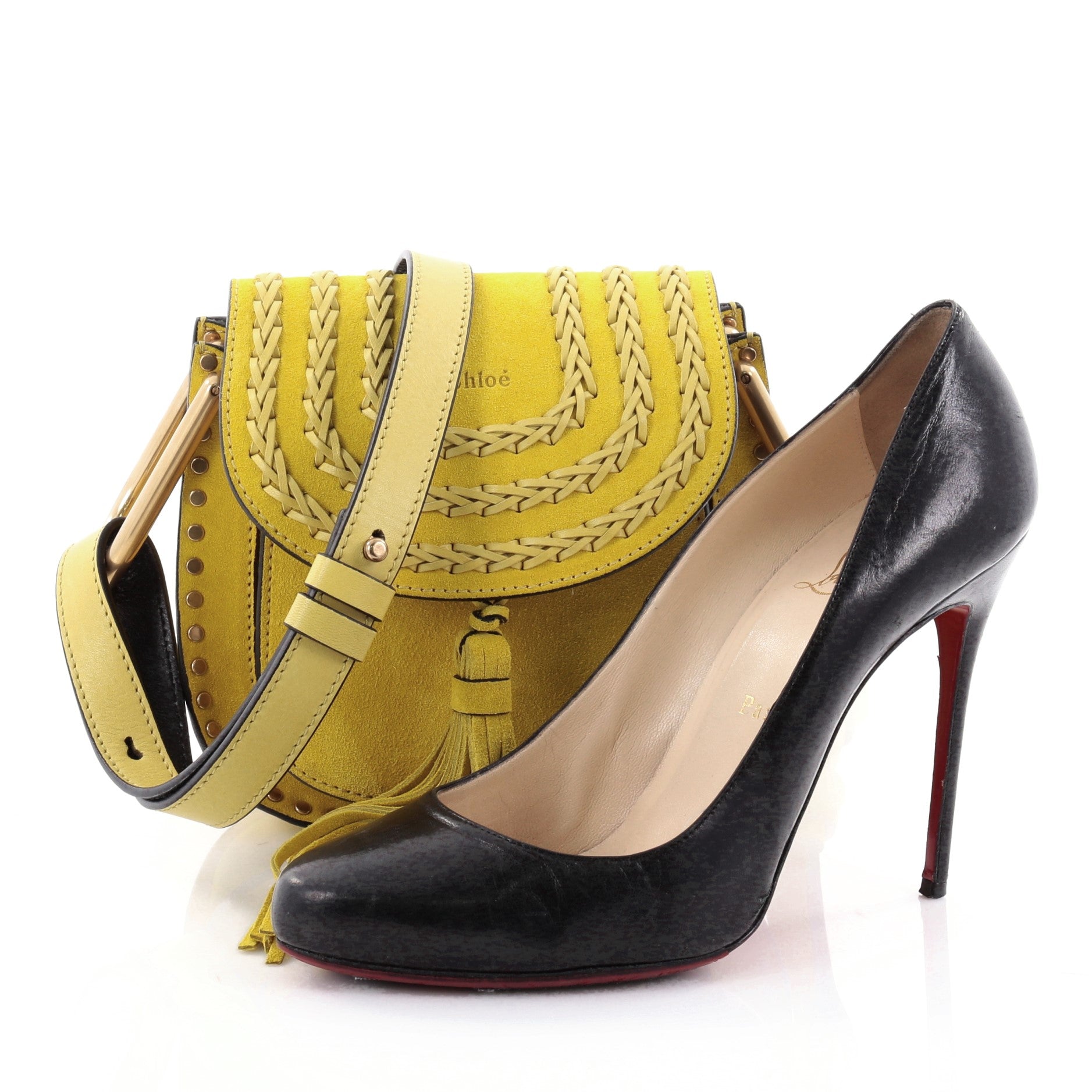 Hudson Handbag Whipstitch Suede Mini