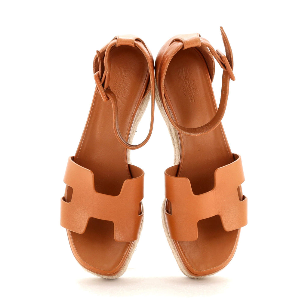 Women's Elda Wedge Espadrilles Leather