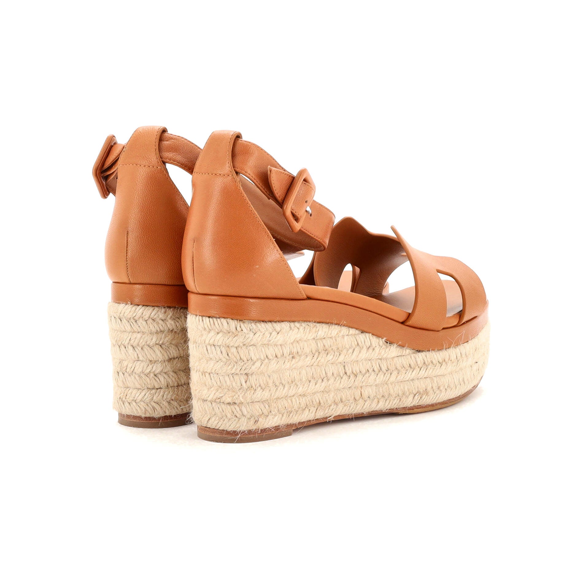 Women's Elda Wedge Espadrilles Leather