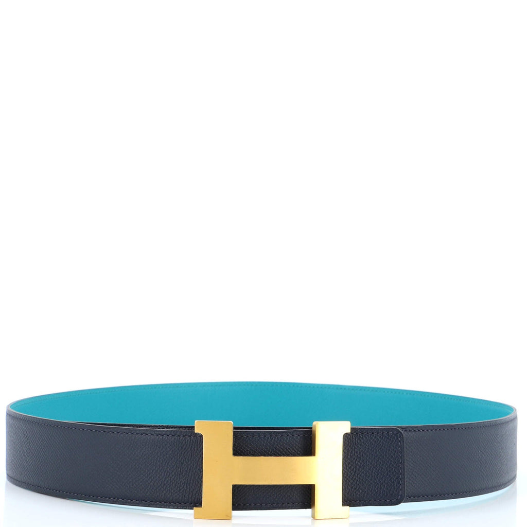 Constance Reversible Belt Leather with Guilloche Hardware Thin 100