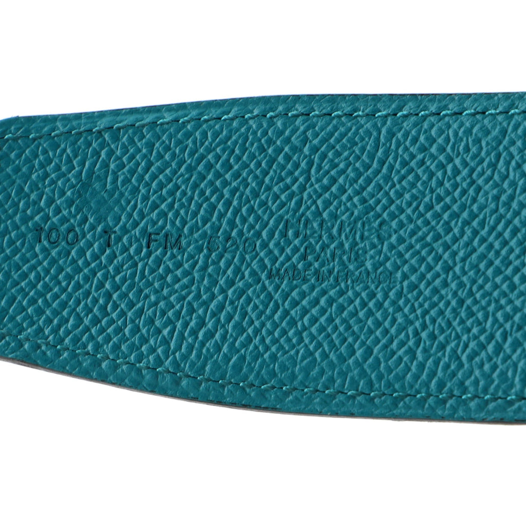 Constance Reversible Belt Leather with Guilloche Hardware Thin 100