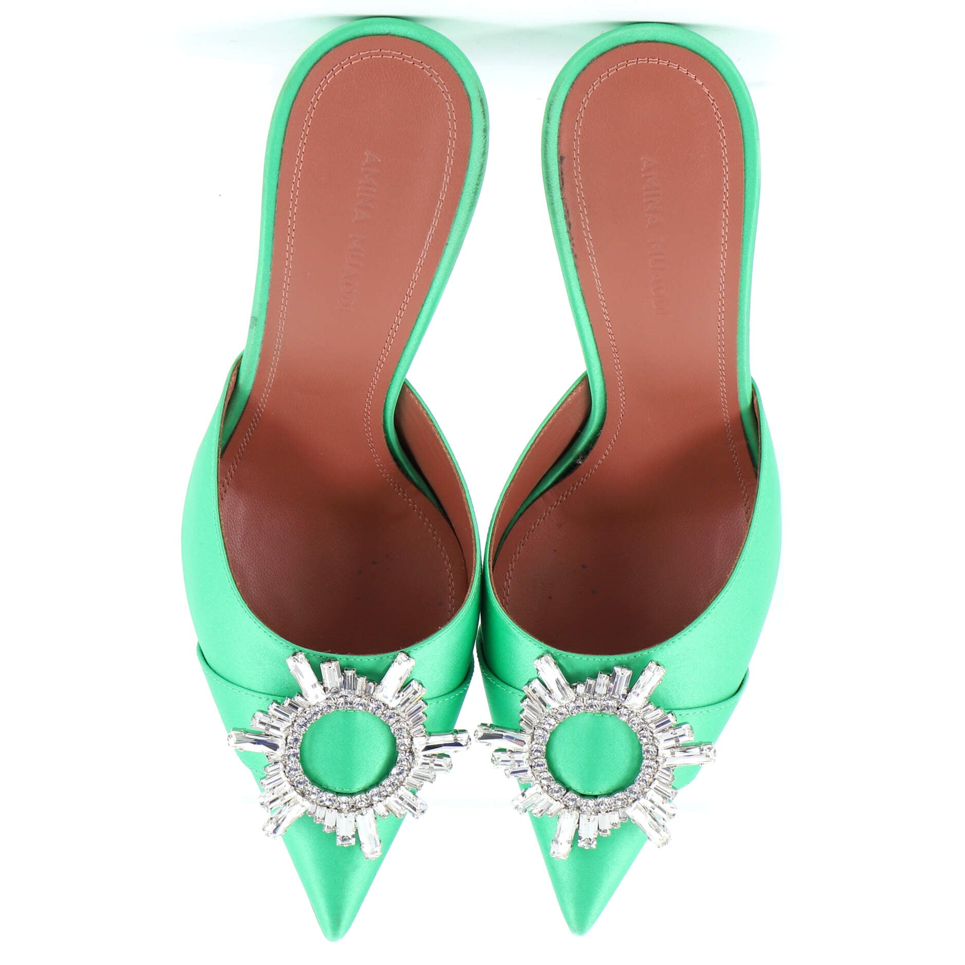Women's Begum Heeled Mules Satin 95